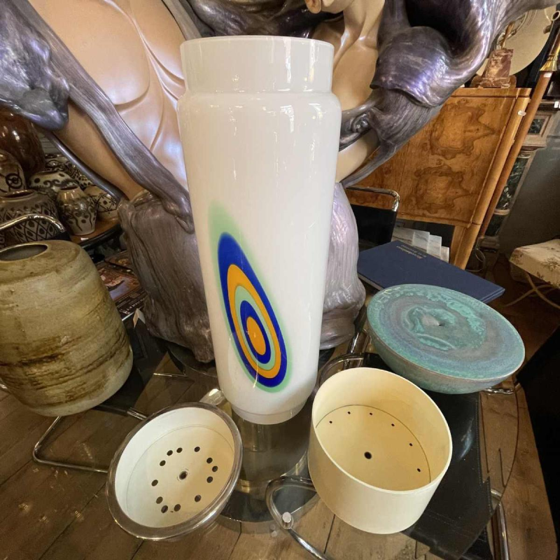 ALESSANDRO PIANON voor VISTOSI Murano, staande lamp, Murrina glas, ca 1970