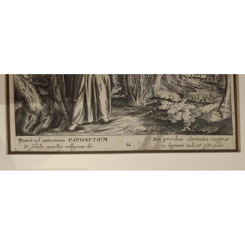 Set van 4 gravures op papier, 17e en 19e eeuw