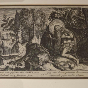 Set van 4 gravures op papier, 17e en 19e eeuw