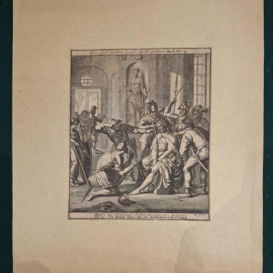 Set van 4 gravures op papier, 17e en 19e eeuw