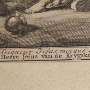 Set of 4 engravings on paper, 17th c and 19th c