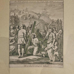 Set van 4 gravures op papier, 17e en 19e eeuw