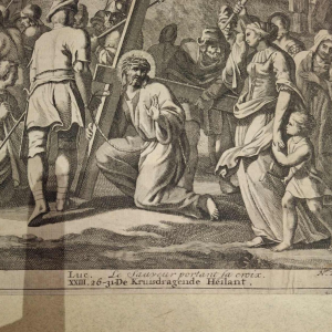 Set van 4 gravures op papier, 17e en 19e eeuw