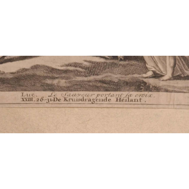 Set of 4 engravings on paper, 17th c and 19th c