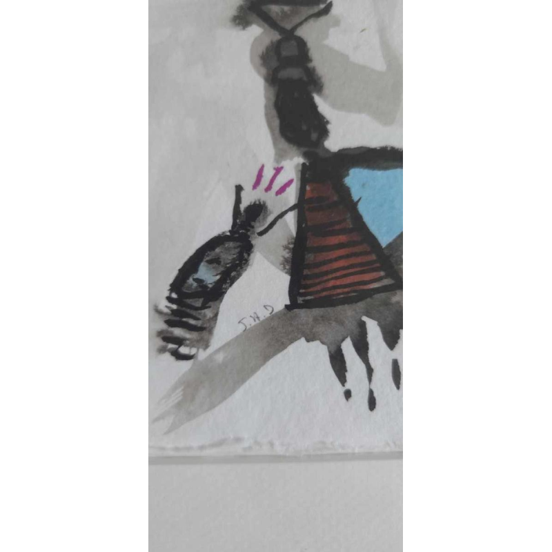 Joaquim Hernandez Dispaux, aquarelle sur papier 2019