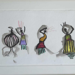 Joaquim Hernandez Dispaux, aquarel op papier, 21e eeuw