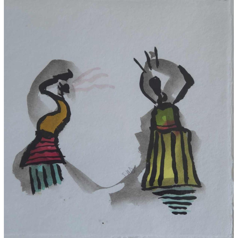 Joaquim Hernandez Dispaux, aquarel op papier, 21e eeuw