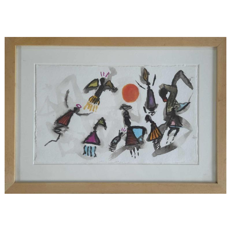 Joaquim Hernandez Dispaux, aquarelle sur papier 2019