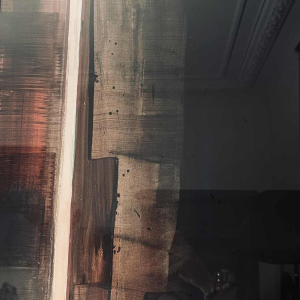 Serge Detriaux “Espoir d'un songe“ tableau abstrait huile sur panneau, ca 1970