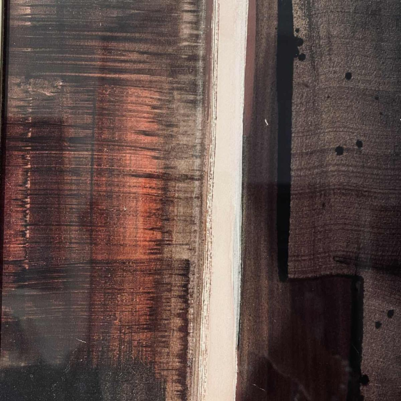 Serge Detriaux “Hope of a Dream” abstract painting oil on panel, ca 1970