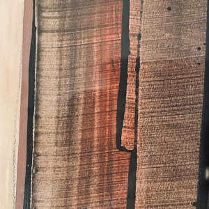 Serge Detriaux “Hope of a Dream” abstract painting oil on panel, ca 1970