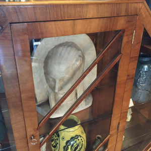 Art Deco Exotische Burl Walnut Vitrine