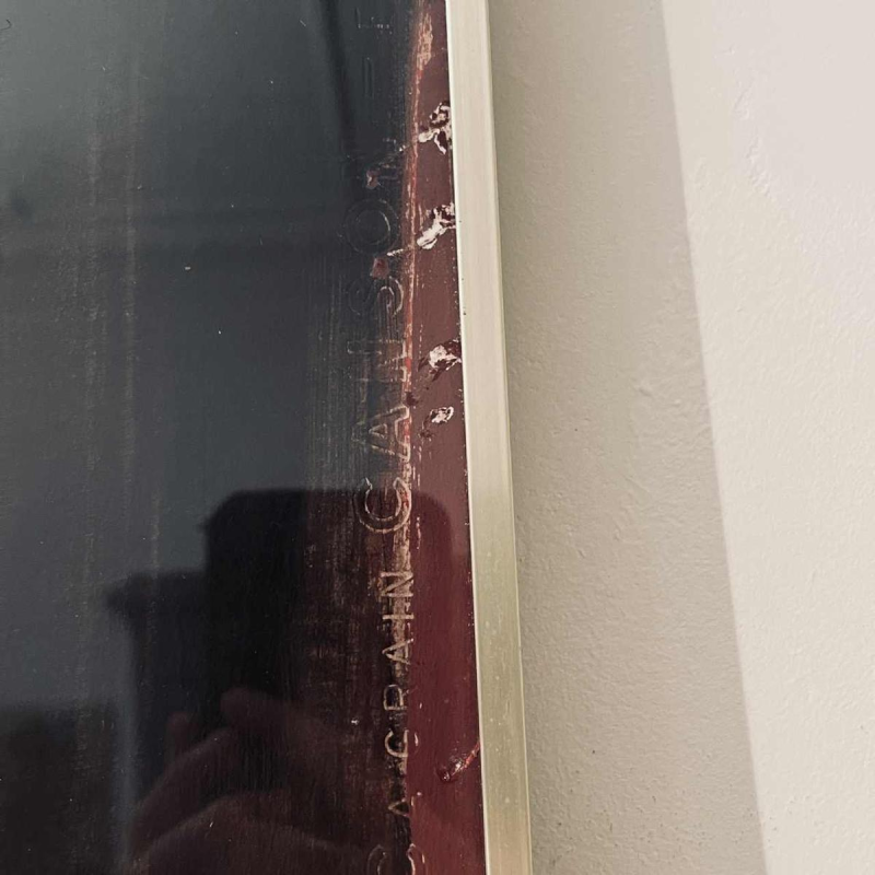 Serge Detriaux “Espoir d'un songe“ tableau abstrait huile sur panneau, ca 1970