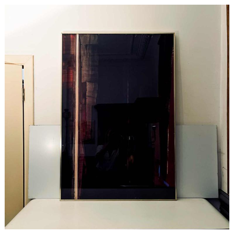 Serge Detriaux “Hoop op een droom” abstract schilderij olieverf op paneel, ca. 1970