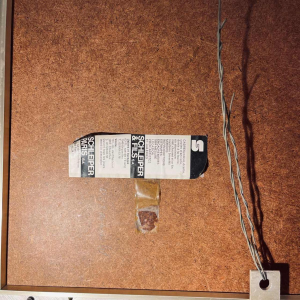 Serge Detriaux “Espoir d'un songe“ tableau abstrait huile sur panneau, ca 1970