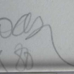 Miguel Berrocal, drawing on waffle paper, 20th c