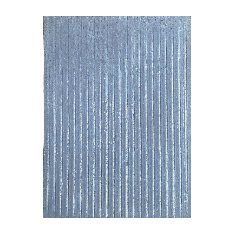 André Navez, tableau abstrait, ciment sur acier, 2023