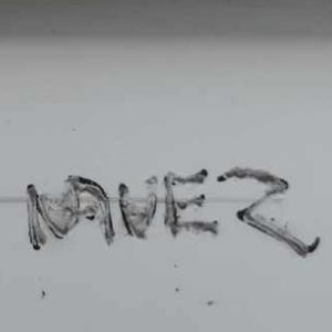 André Navez, abstract schilderij, cement op staal, 2023