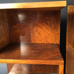 Paire de chevets Art Déco en noyer - Style De Coene - circa 1930