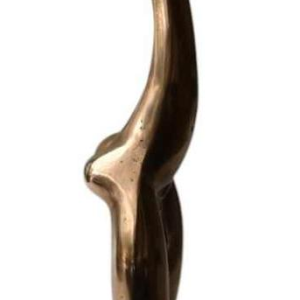 Africanist statue in polished brass, Karl Hagenauer style, ca 1950