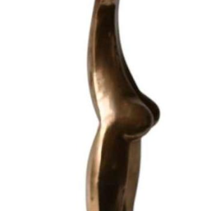 Africanist statue in polished brass, Karl Hagenauer style, ca 1950