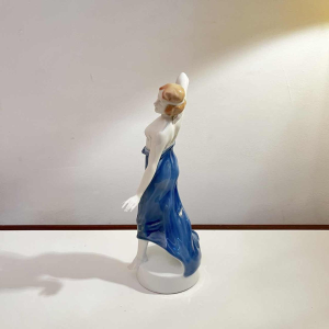 BERTHOLD BOEHS pour ROSENTHAL 'Danseuse ionienne' Sculpture Art Nouveau 1913, porcelaine émaillée, figurine femme K201