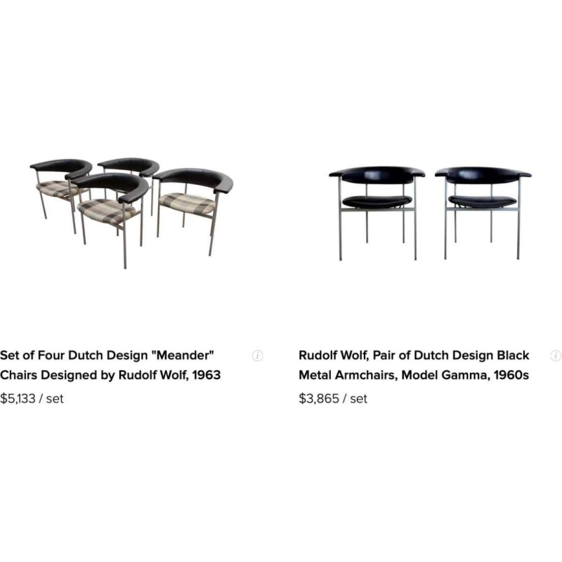 RUDOLF WOLF voor Gaasbeck en Van Tiel (Nederland), Meander GAMMA fauteuil, 1963