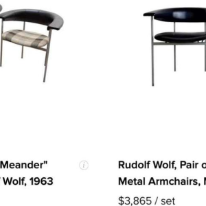 RUDOLF WOLF voor Gaasbeck en Van Tiel (Nederland), Meander GAMMA fauteuil, 1963