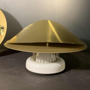 ACHILLE CASTIGLIONI voor FLOS "Giovi", paar vergulde messing wandlampen, 1982