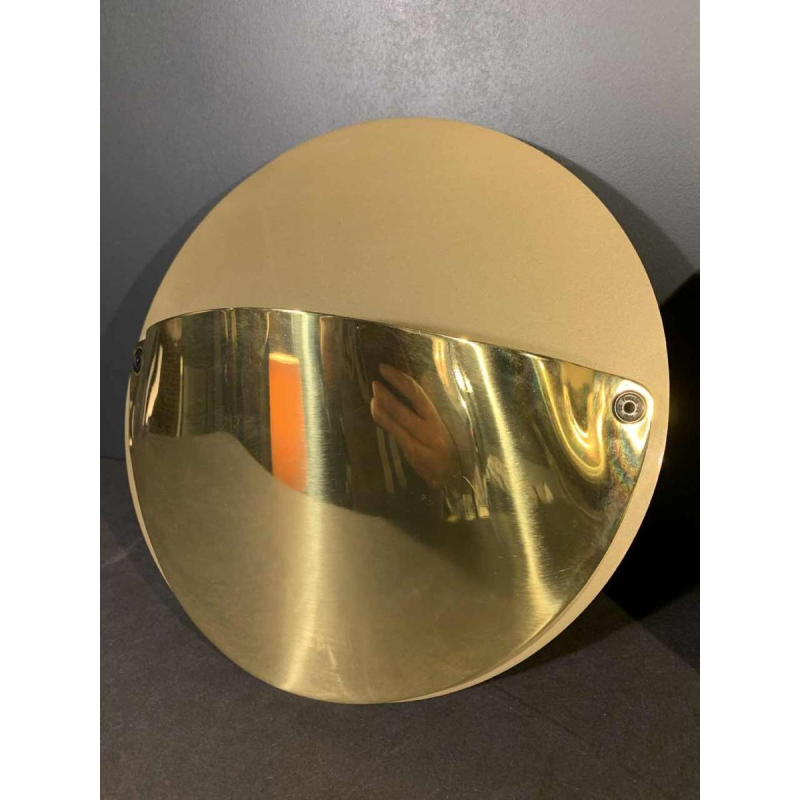 ACHILLE CASTIGLIONI for FLOS "Giovi", Pair gilded brass wall lights sconces 1982