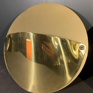 ACHILLE CASTIGLIONI pour FLOS " Giovi ", Paire d'appliques Laiton doré, 1982