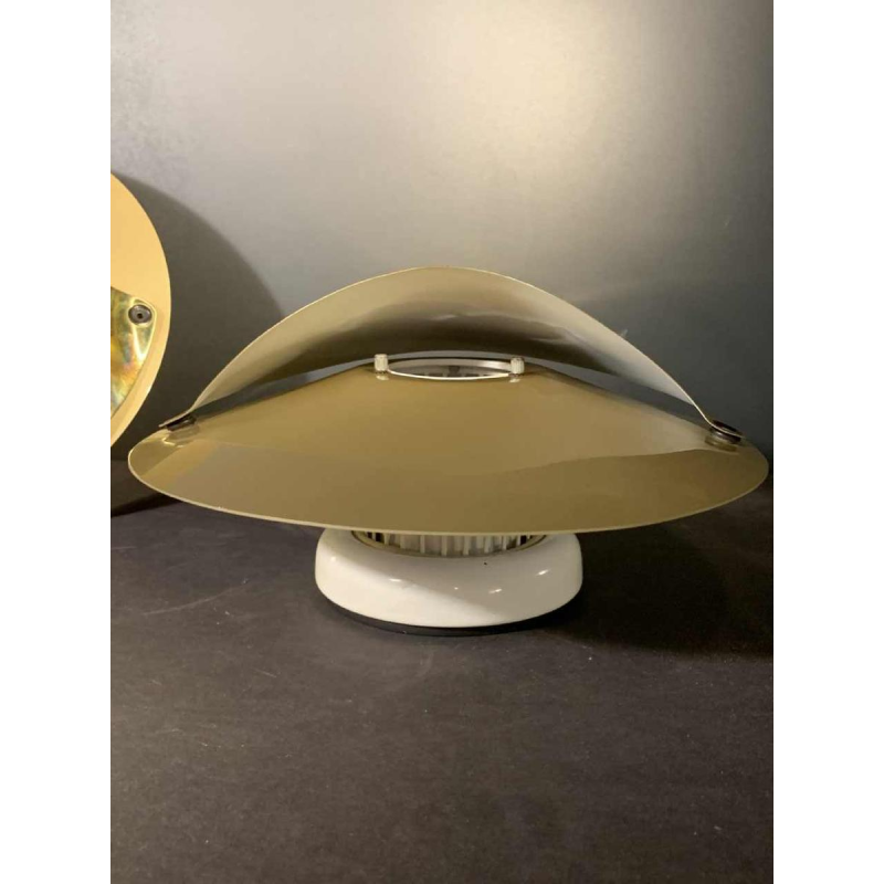 ACHILLE CASTIGLIONI for FLOS "Giovi", Pair gilded brass wall lights sconces 1982