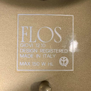 ACHILLE CASTIGLIONI voor FLOS "Giovi", paar vergulde messing wandlampen, 1982