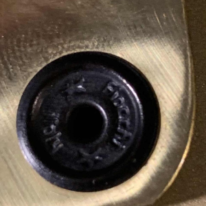 ACHILLE CASTIGLIONI for FLOS "Giovi", Pair gilded brass wall lights sconces 1982