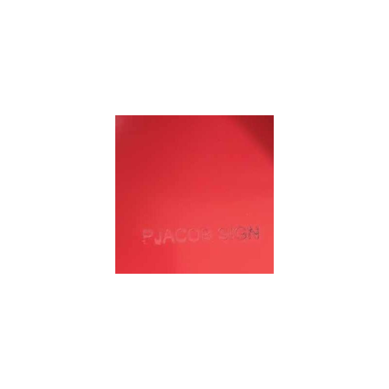 Pierre Jacob “Silence“ tabouret en métal acier laqué rouge, XXIe s