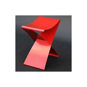 Pierre Jacob “Silence“ tabouret en métal acier laqué rouge, XXIe s