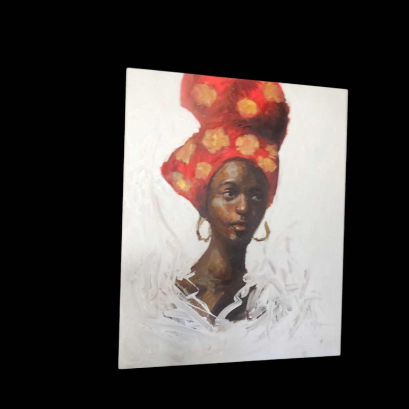 Benjamin NIYOMUGABO 'Elégance' olieverf op doek, 2024