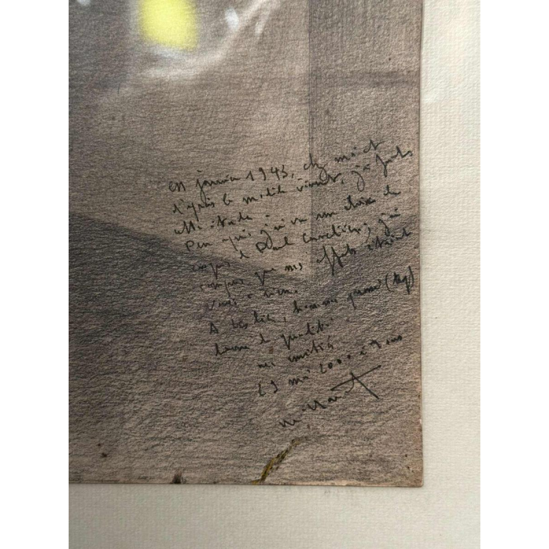 Dessin anonyme, mine de plomb, nu féminin, 20e siècle