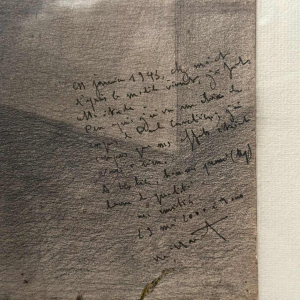 Dessin anonyme, mine de plomb, nu féminin, 20e siècle