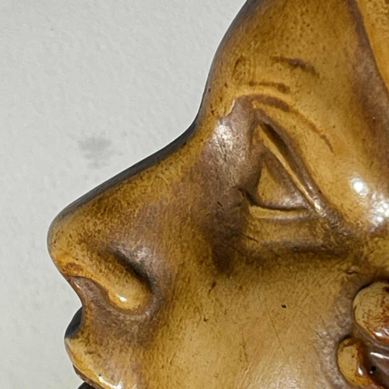 ANTONIO BANCHELLI 'Profile de femme garçonne' sculpture Art Déco en terre cuite, ca 1925