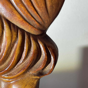 ANTONIO BANCHELLI 'Profile de femme garçonne' sculpture Art Déco en terre cuite, ca 1925