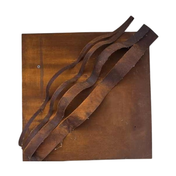 Vinciane Wéry, abstract wall sculpture in corten steel