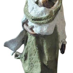 Adama Gandema 'Maternité' sculpture en bronze patiné à la cire perdue, XXIe s