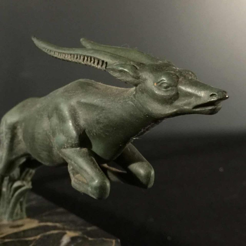 DEMARCO - Max Le Verrier "Diane Chasseresse", Art Deco vrouwensculptuur, 1935