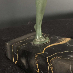 DEMARCO - Max Le Verrier "Diane Chasseresse", Art Deco vrouwensculptuur, 1935