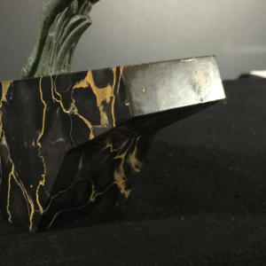 DEMARCO - Max Le Verrier "Diane Chasseresse", Art Deco woman sculpture, 1935