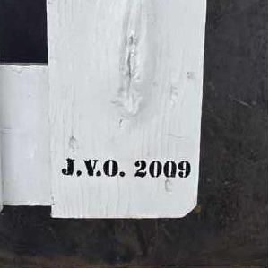 Jacques Van Overstraeten ‘Les noeuds’ oil on wood mounted on corten steel, 21st century