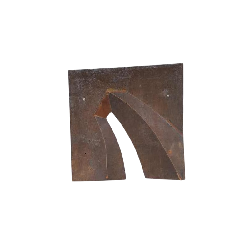 Véronique Roland “Pas-sage“ sculpture murale abstraite en acier corten, XXIe s