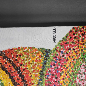 Daniel MURISA ' Massaï Connection ' schilderij olieverf op doek, 2024