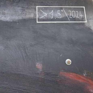 Véronique Gérard ‘Imagine your future’ Abstract painting, oil on corten steel, 21st c